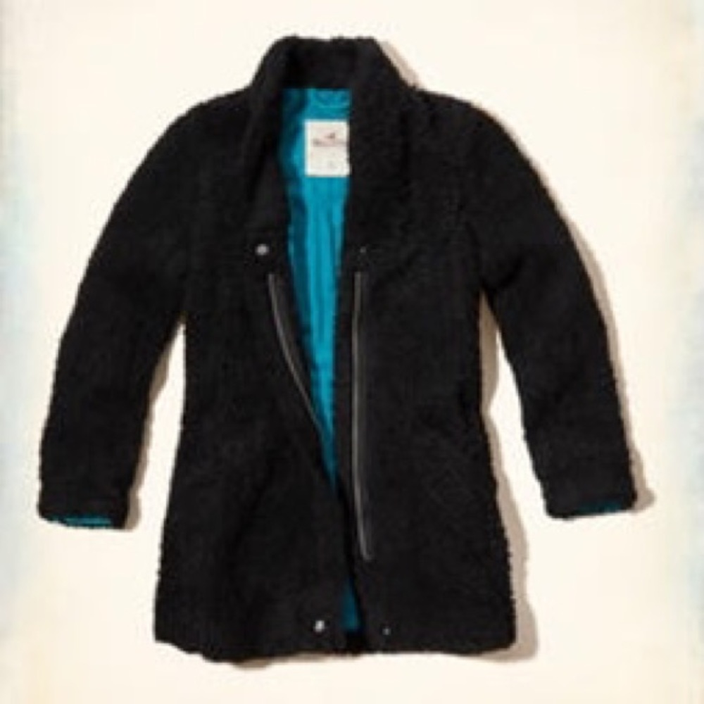 Hollister faux fur coat
